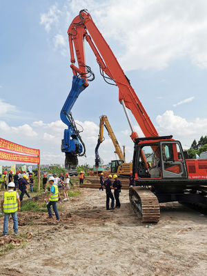 50T 15M HITACH Excavator Piling Boom For Pileworks