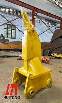 120mm Plate Thickness Excavator Stump Ripper 22 Tons Single Tooth For Komatsu PC60 PC180