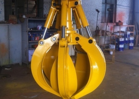 Customized 1-50t Excavator Orange Peel Grab Hydraulic Rotating