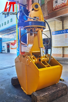 Crane Excavator Hydraulic Clamshell Bucket For Construction Works