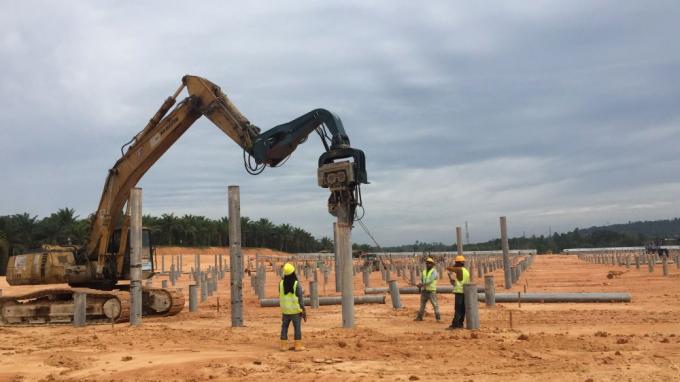 Pile Driver Attachments 2800rmp Excavator Vibro Hammer 7