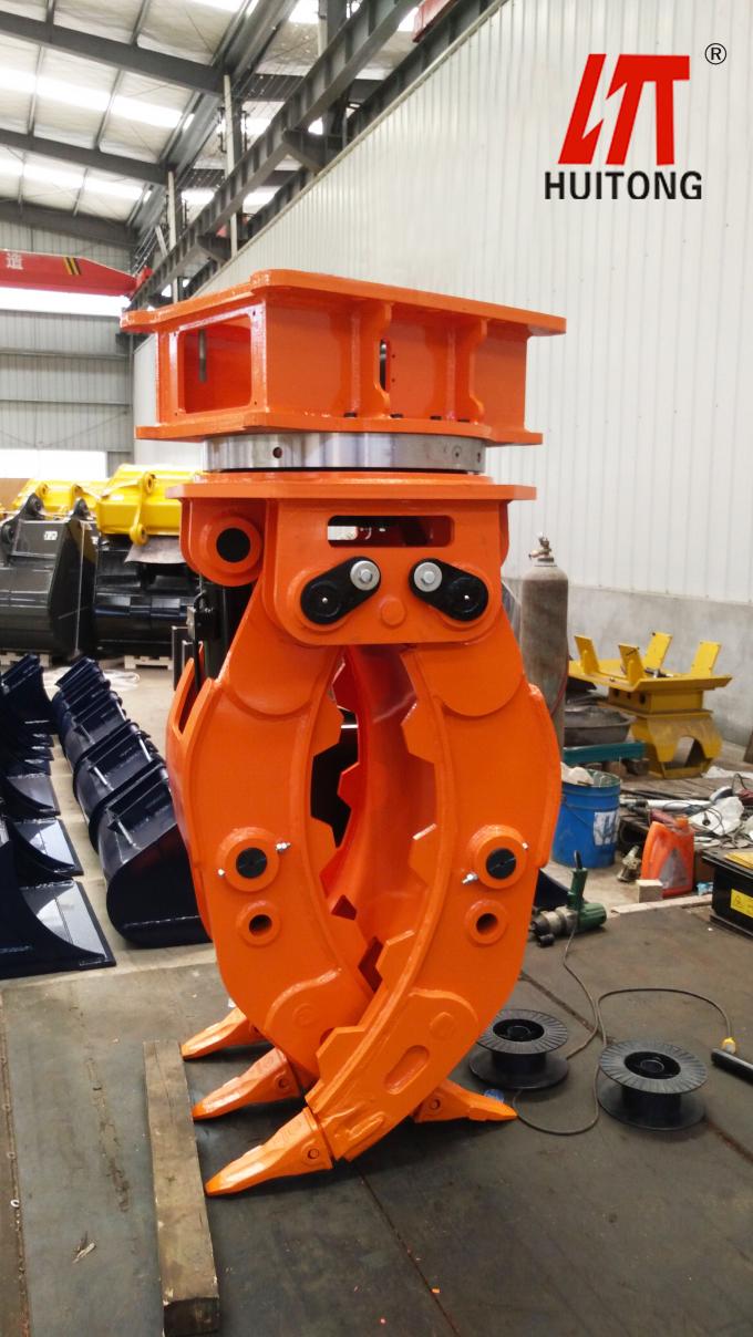 110 Tons Excavator Rotating Grapple For Volvo EC80 EC100