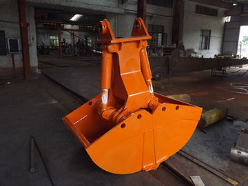 Orange Color Hydraulic Clamshell Grab High Performance For Unloading Work