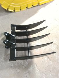 1-45T Excavator Rock Rake Excellent Digging Cut In Ability OEM Available