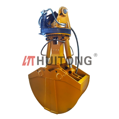 WH60 Hydraulic Clamshell Grab Bucket For Excavator Crane