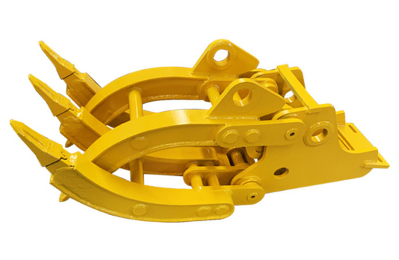 Mechanical Excavator Grapple Construction Machinery Graple Attachment For Stone
