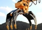 Q345B Excavator Peel Grab Steel Scrap Grapple 360 Degree Rotation Hydraulic