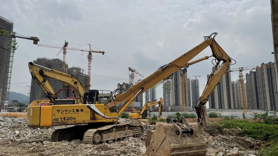 OEM Long Reach Excavator Booms Demolition Excavator High Reach Arm
