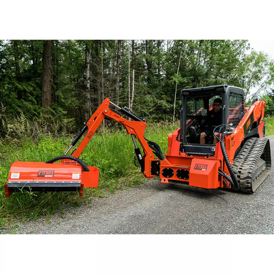 Orange / Black Flail Mower For Excavator Q355B ISO9001/CE Certified