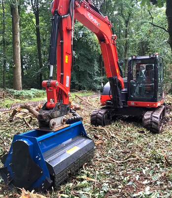 Excavator Flail Mower 300kg Weight Orange/Black/Others CE Certified