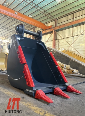 Q355b R320 Excavator Severe Bucket Heavy Duty 1100mm Length