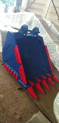 Strength Excavator Rock Bucket Yellow/Black Q355/NM400/Hardox400 280-4300kg Custom Teeth New Condition