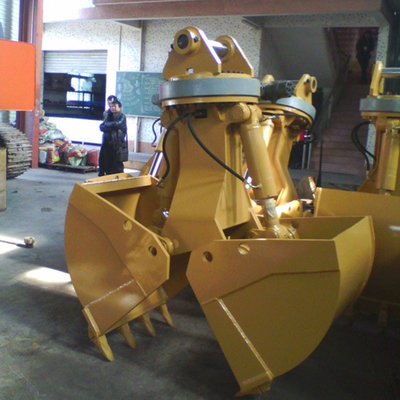 Crane Excavator Hydraulic Clamshell Bucket For Construction Works