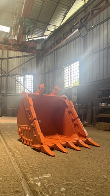 Heavy Duty Rock Bucket Rocks And Gravels Bucket With Q355 Strength Teeth Custom Weight Range