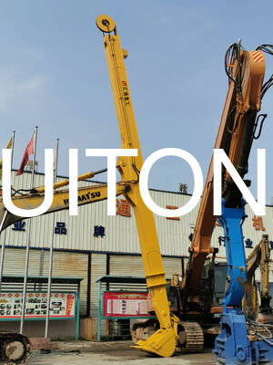 EXCAVATOR Two-Stage Telescopic Boom for PC200/CAT320 14m for High-Rise Building Demolition/Vertical Dismantling Operations