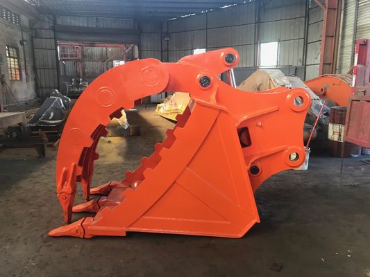Excavator Thumb Bucket Q355 NM400 20 Ton Excavator PC200 EX200 for Log Stone Construction Waste Handling