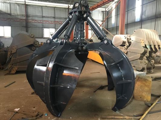 Huitong Excavator Orange Peel Grab for 5-9 Ton Excavators, for Scrap/Waste Handling, Customized, CE Certificate