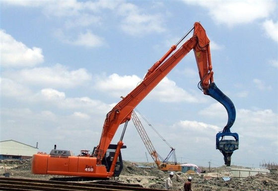 Heavy Duty Reinforced Piling Boom Fit 20-27Ton Excavator PC200 EX230 for Foundation Piling Solar Post & Construction Pile Works