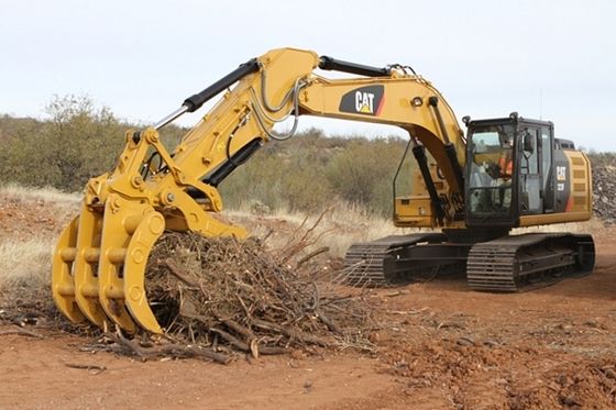Huitong Excavator Rake Attachment for Land Clearing, for 40 Ton Excavators, Root Grapple