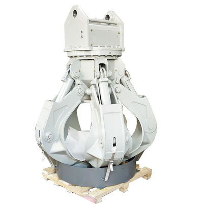 Huitong Customized Excavator Orange Peel Grab for 37-46 Ton Excavators Scrap/Waste Handling Gear CE Certified