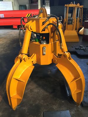 Huitong Customized Excavator Orange Peel Grab for 10-16 Ton Excavators Scrap/Waste Handling Gear CE Certified