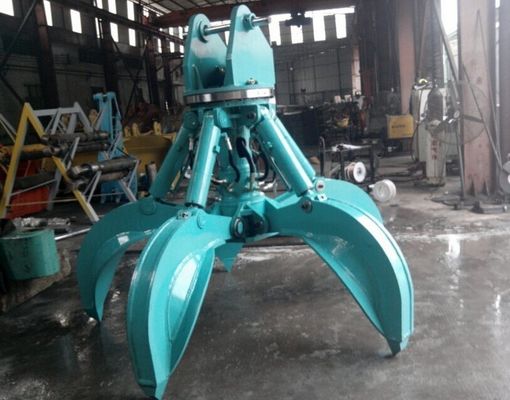 Huitong Customized Excavator Orange Peel Grab for 10-16 Ton Excavators Scrap/Waste Handling Gear CE Certified