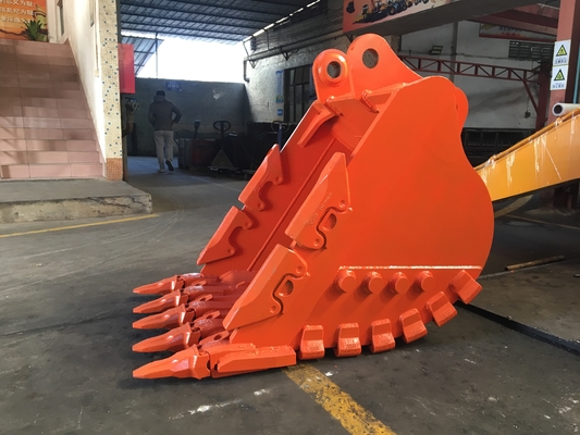 Huitong Excavator Rock Bucket with Reversible Tips, 25 T Mining Bucket for Quarry/Demolition, OEM Available