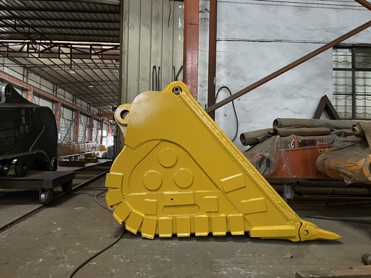 Huitong Excavator Rock Bucket with Reversible Tips, 30 T Mining Bucket for Quarry/Demolition, OEM Available