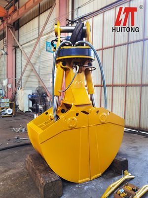 Customize Excavator Hydraulic Clamshell Bucket 0.6m³ 6-10T Excavator PC60 SK100 for Dredging River Cleaning Earthmoving Work