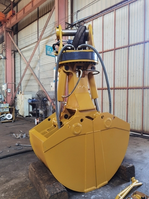 Excavator Parts Manufactured Huitong Clamshell Bucket for 3-5 Ton Excavators Etched Stainless Steel Landing Plate CE Certified