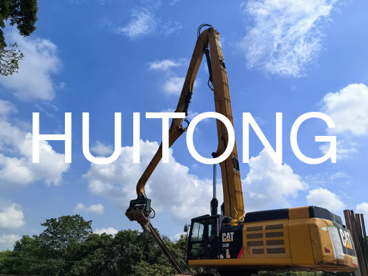EXCAVATOR Piling Boom for PC200/CAT320 11.5m for River Embankment Protection/Railway & Highway Soft Ground Treatment