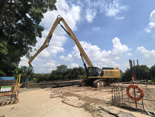 OEM Excavator Piling Boom Customized Excavator Piling Boom and Arm 1Year Warranty