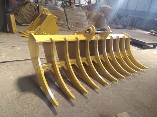 Customized Excavator Rake for 30 Ton Excavator SY300 XE305 CLG930 ZX300 EC330 DX300 for Vegetation Cleaning Earthmoving Projects