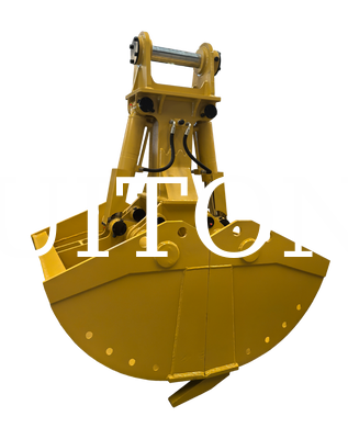 Factory Supply Excavator Hydraulic Clamshell Bucket HUITONG High Quality Q355B Material 17-20Ton 1.0-1.2m for Material Re-handling/Foundation Excavation/Ship Hold Loading & Unloading