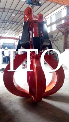 Excavator Hydraulic Orange Peel Grapple 30-35Ton Rotating Grab 2250mm for Scrap Metal Recycling and Material Handling