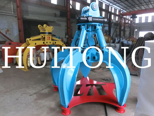 Custom Excavator Hydraulic Grapple Bucket Orange Peel Grab 12ton with Rotating Function for Industrial Scrap Handling