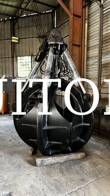 HUITONG Hydraulic Rotating Orange Peel Grab for 12ton Excavators Scrap Metal Recycling and Industrial Waste Handling
