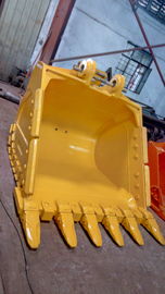 Sharp Teeth Heavy Duty Excavator Bucket Durability Hardox550 0.25-4.3cbm Capacity