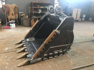 Sharp Teeth Heavy Duty Excavator Bucket Durability Hardox550 0.25-4.3cbm Capacity