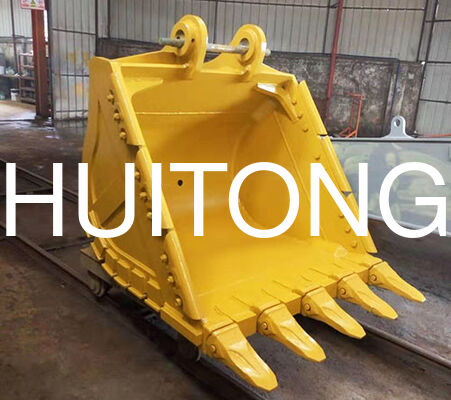 MINING Heavy Duty Rock Bucket for PC200/CAT320 0.8cbm for Hard Rock Excavation/Handling Blasted Rock/Demolition Works