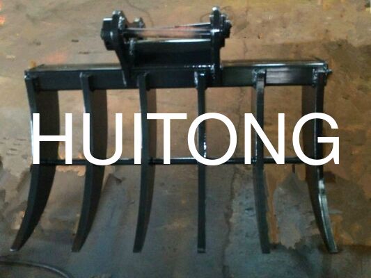 Excavator Rake for PC200/CAT320 0.8CBM for Soil Loosening/Ditch Cleaning/Reciprocating Motion/Muck Cleaning/Slope Operation