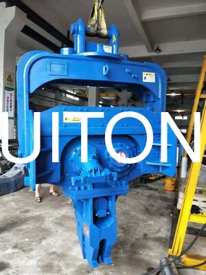 HUITONG Excavator Vibratory Hydraulic Pile Hammer for PC150/CAT315 1.3T for Building/Bridge Foundations/Hydraulic Engineering