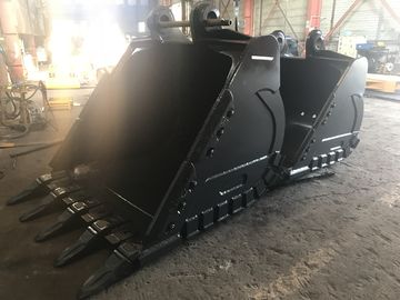 Yellow Hardox450 Excavator Rock Bucket With Strength Teeth And 700-1000kg Weight