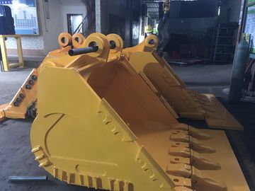 Custom Excavator Rock Bucket 0.25cbm Yellow Color