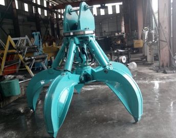 Heavy Duty Orange Peel Grab Attachment Q355B NM400/450/500 Hardox450/500/550 Custom Color Grapple