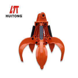 EC160 EC170 EC180 Hydraulic Orange Peel Grab For Waste Steel Transportation