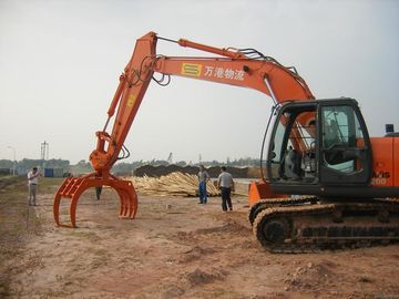 Q345B NM400 Excavator Rotating Grapple Custom Color