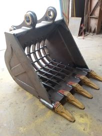 Heavy Duty Excavator Skeleton Bucket Q355B Hardox450/500/550 Yellow/Black 0.2-2.8 Cubic Meter