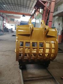 Heavy Duty Excavator Skeleton Bucket Q355B Hardox450/500/550 Yellow/Black 0.2-2.8 Cubic Meter