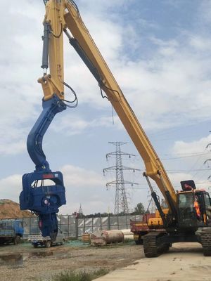 Heavy Duty Reinforced Piling Boom Fit 20-27Ton Excavator PC200 EX230 for Foundation Piling Solar Post & Construction Pile Works